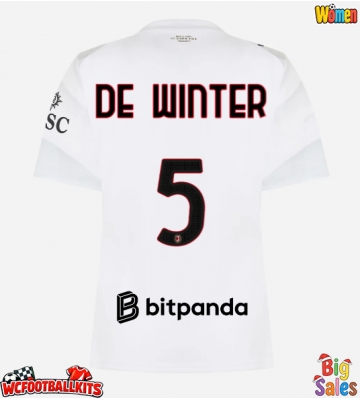 AC Milan Koni De Winter #5 Replica Away Stadium Shirt for Women 2026-27 Short Sleeve